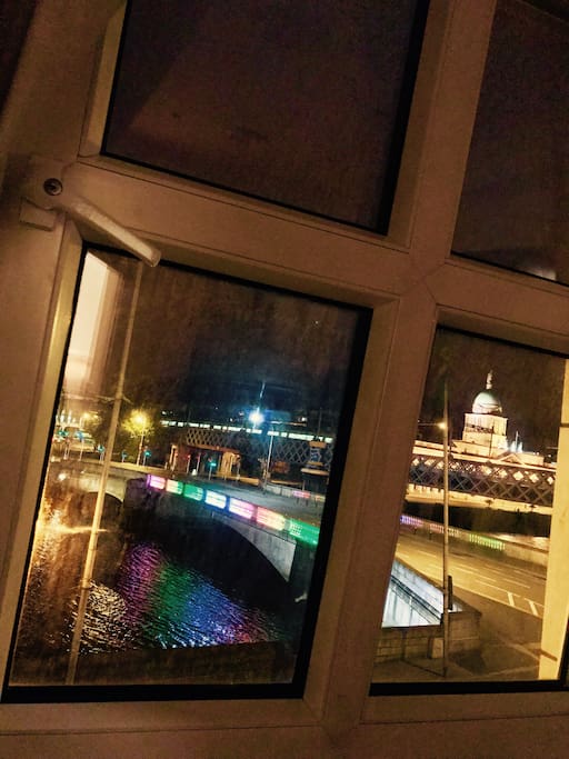 Night view from the apartment