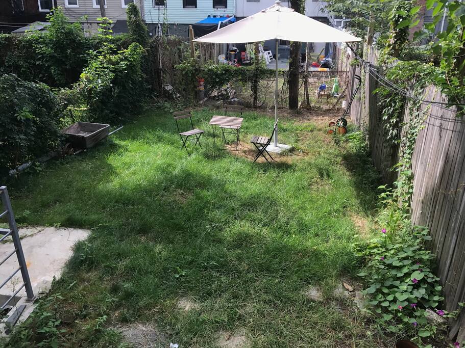 The beautiful backyard!