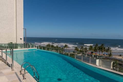 Top Airbnb: Riviera Ap Pé n'Areia, swimming pool, sauna, all infra in Bertioga