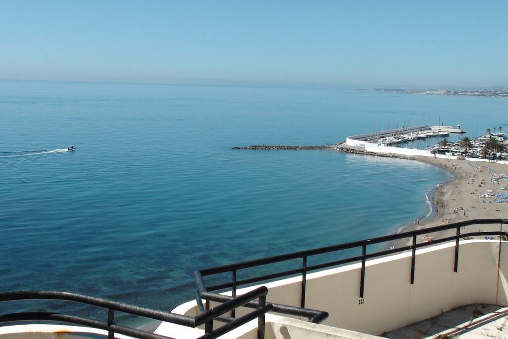 vistas desde la terraza del edificio