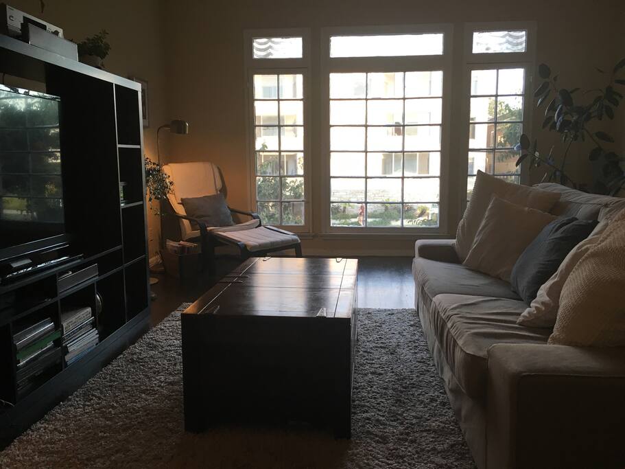 Smart TV with satellite cable, HBO, Showtime, Stars.