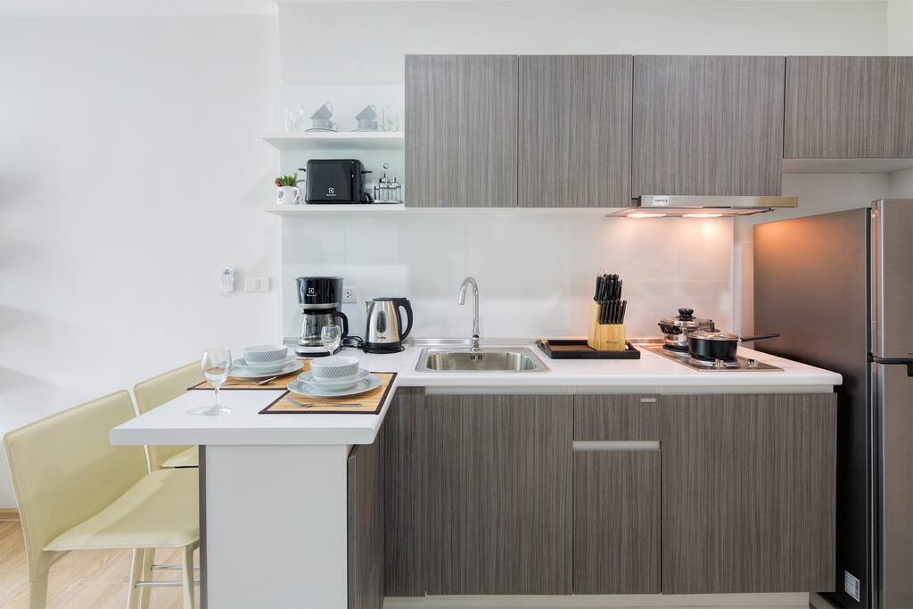 Fully equipped kitchen with everything you might need on your holidays!