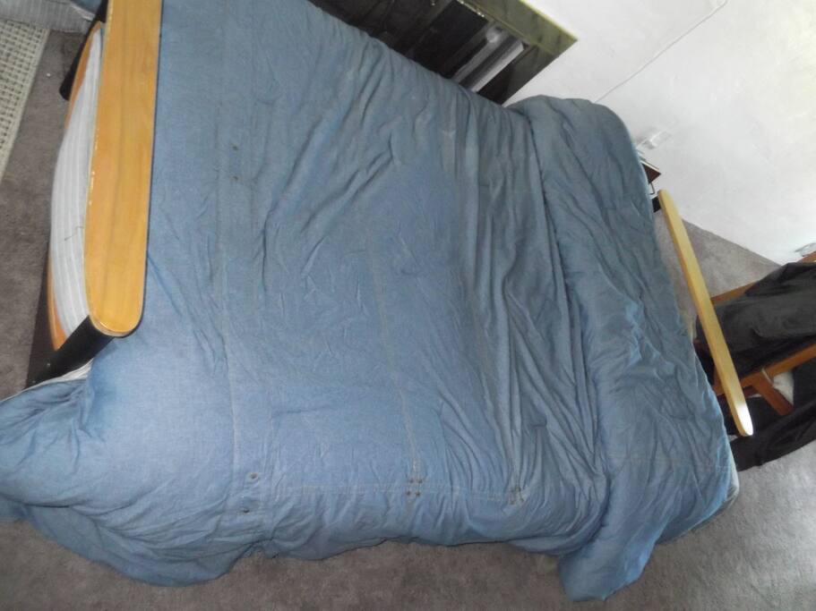 The futon in the livingroom
