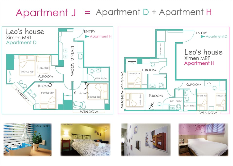 Floor plan
J house = D+H
