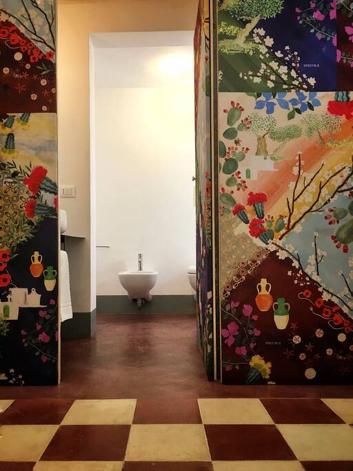 Blue room bathroom