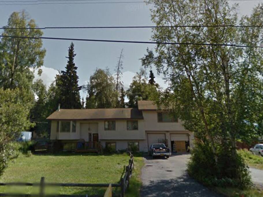 My home is set far back from the street and surrounded by trees. We are often visited by moose in our yard