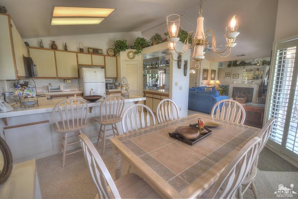 Dining and kitchen