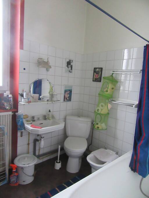 salle de bain avec baignoire incluant une douche
