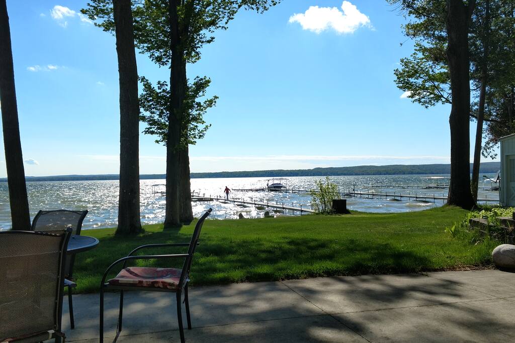 Large Lake front Home on Burt Lake Houses for Rent in Cheboygan
