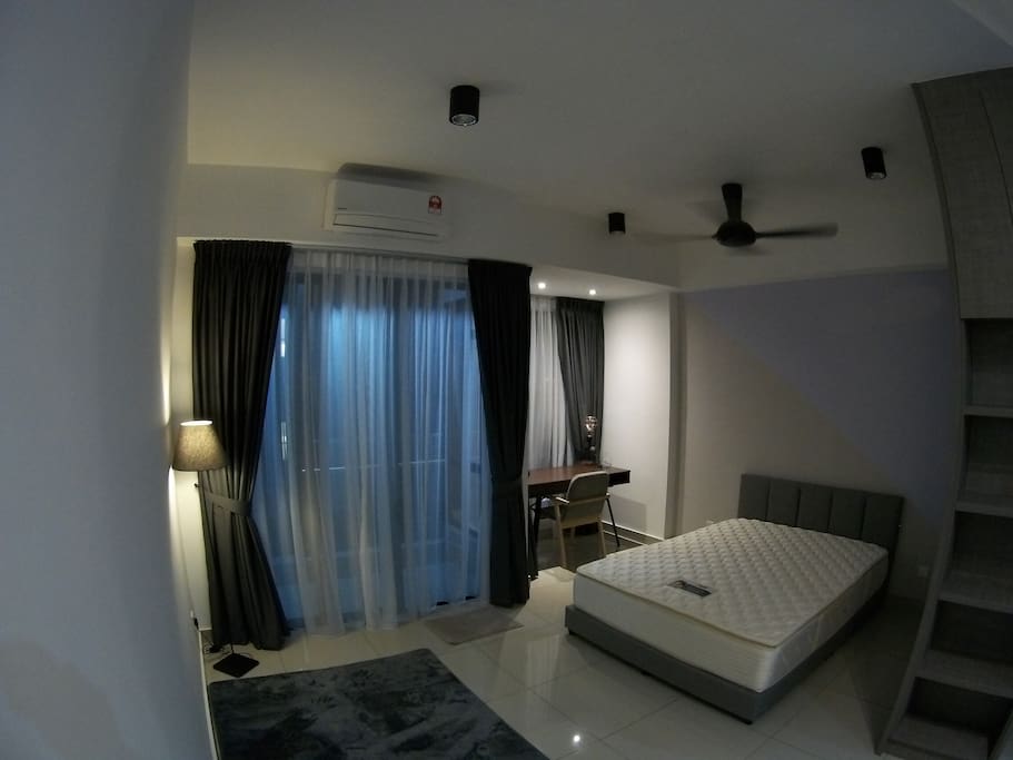 Rest area, with Slumberland bed. Ensure a good night sleep.