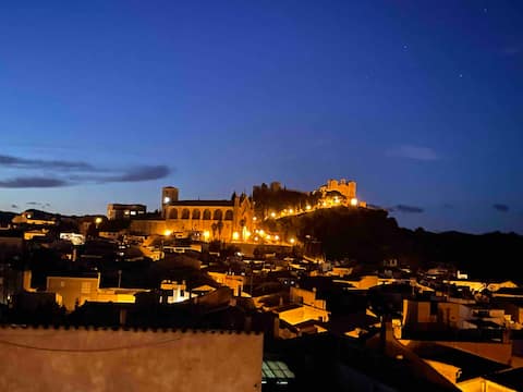 City apartment in Arta with cozy roof terrace