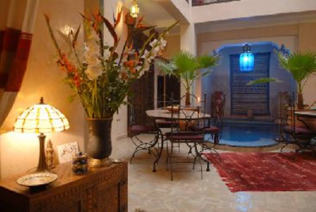Vue du patio intérieur