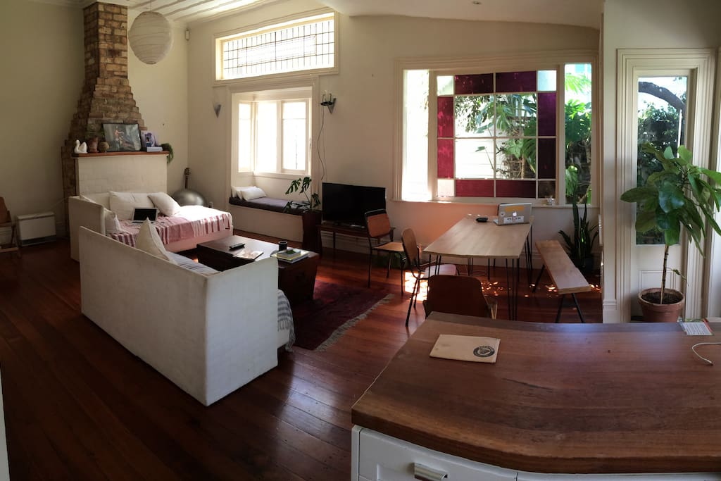 View of lounge from the kitchen