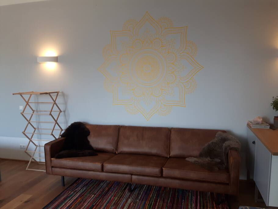 Recycling Leder Sofa