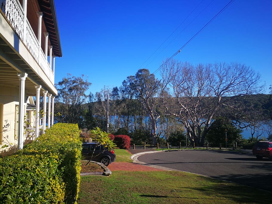 House is located right next to the waters edge