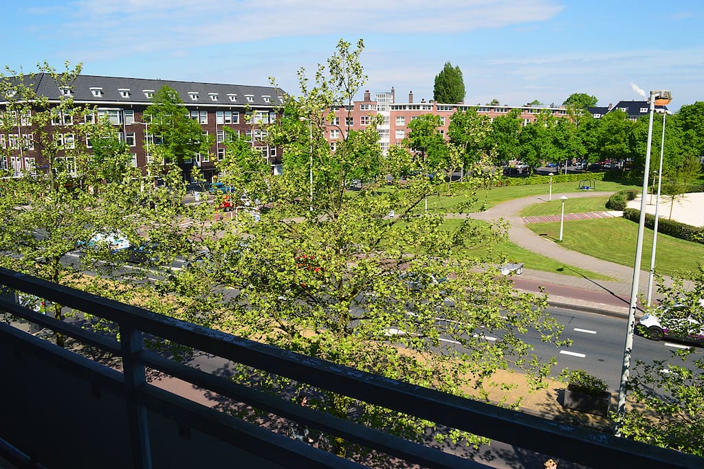 The view from the balcony