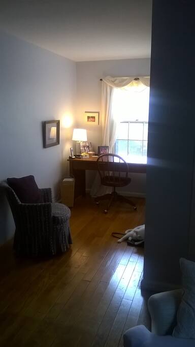 A little spot in master bedroom for work or contemplation