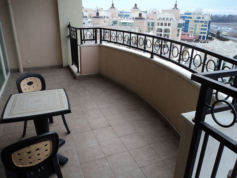 Generous size balcony
