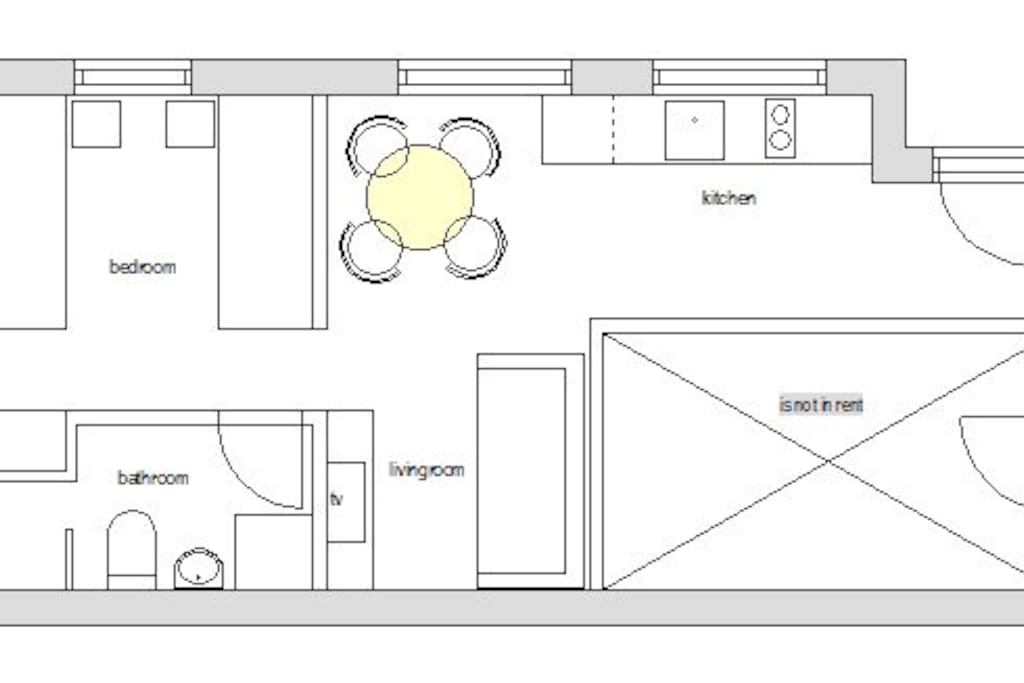 Blueprint of the apartment