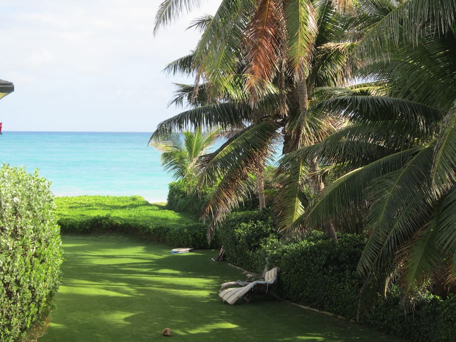 View of Kailua Beach and Bay from the deck