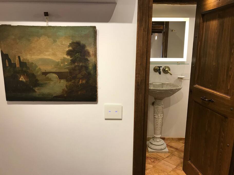 bagno con walk-in doccia