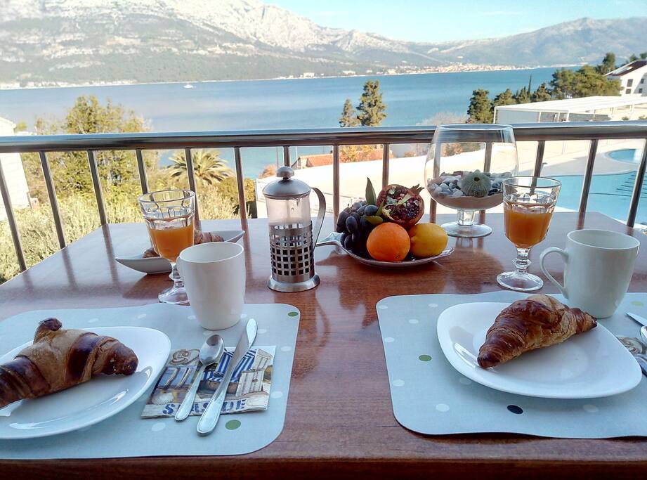 breakfast on terrace