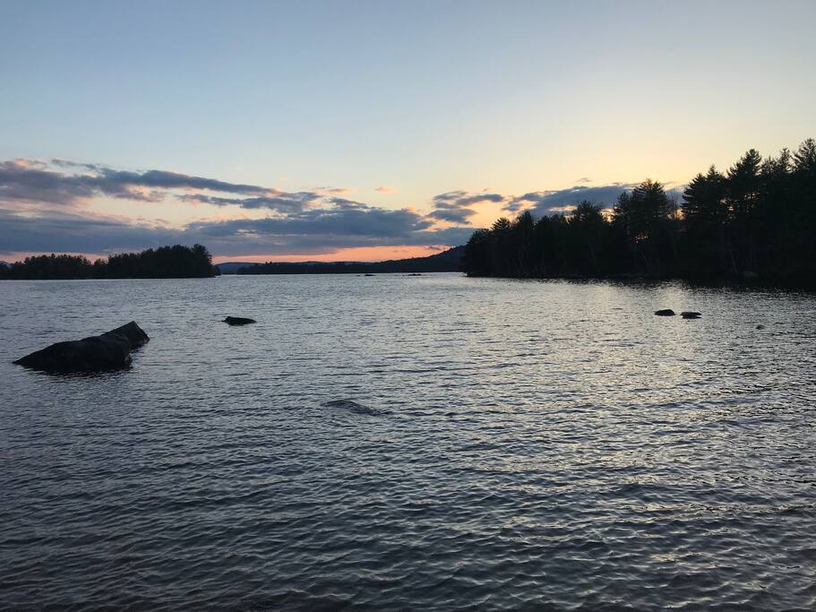 View from the beach area.