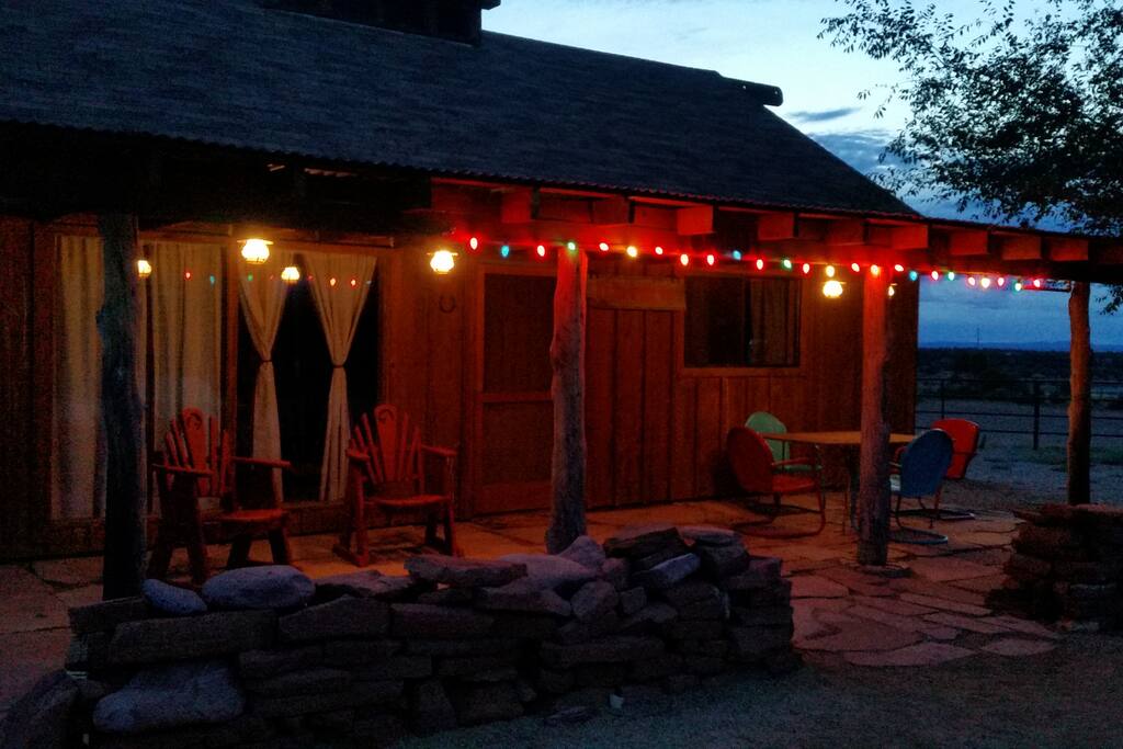 The porch after dark