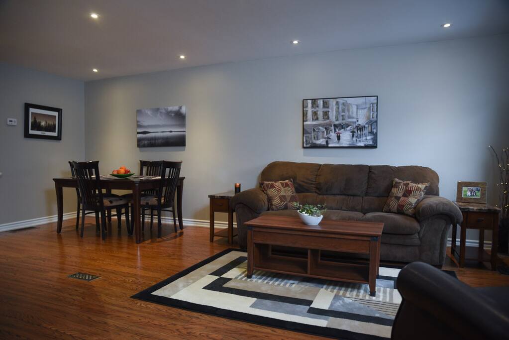 Cozy seating area and Open Concept Kitchen