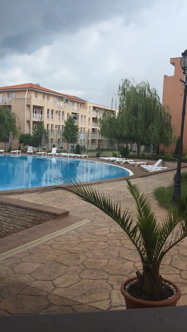 View from the main pool
