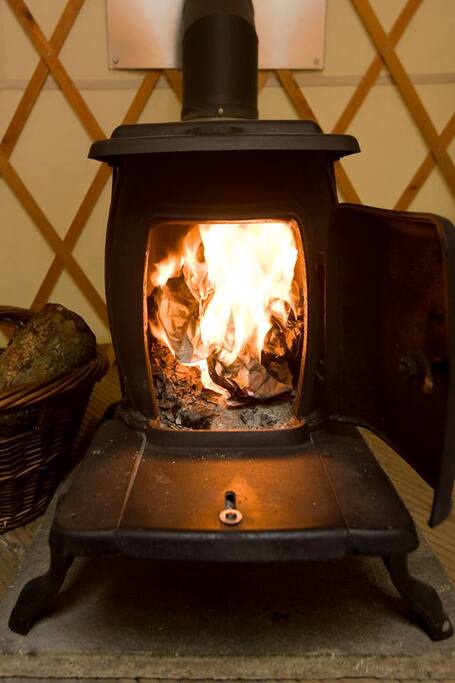 inside woodburner