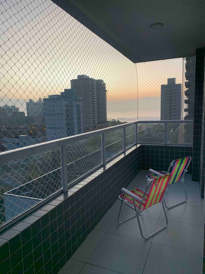 Apto Nova Vista Mar and Balcony with BBQ