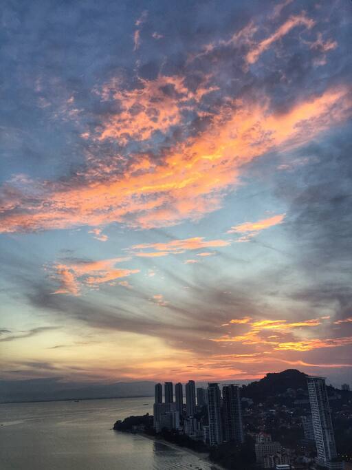 Sunrise at the balcony