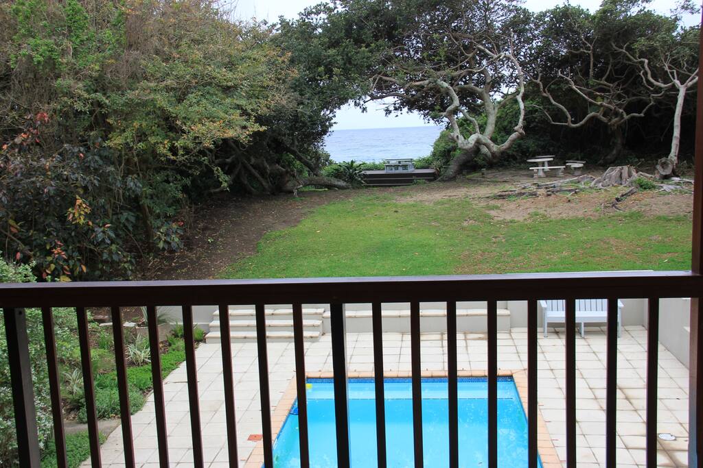 View from balcony upstairs