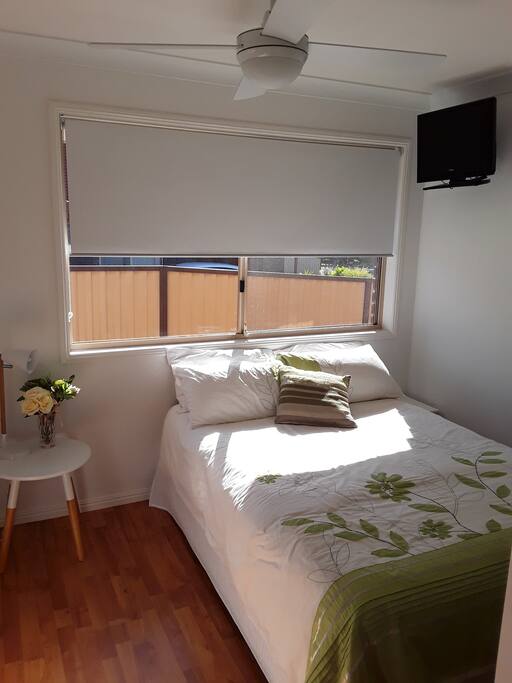 Bedroom 1; Also includes built in cupboard and draws.