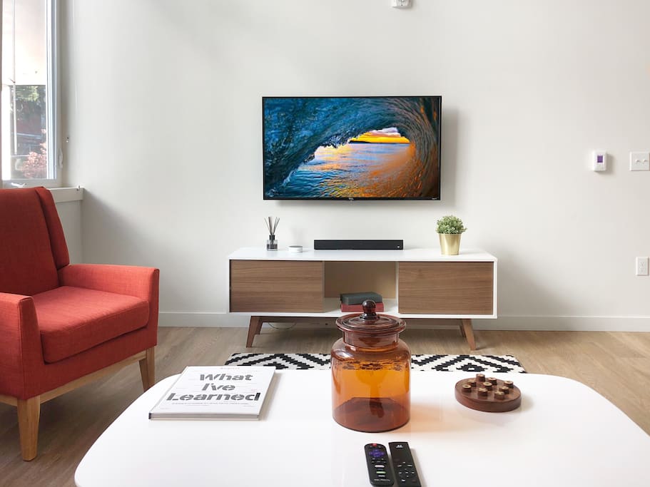 If a night in is what you want, use our TV with Roku to catch up on your favorite shows or SlingTV to access some live TV channels.