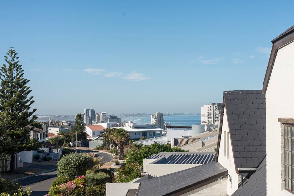 View from the balcony to the sea