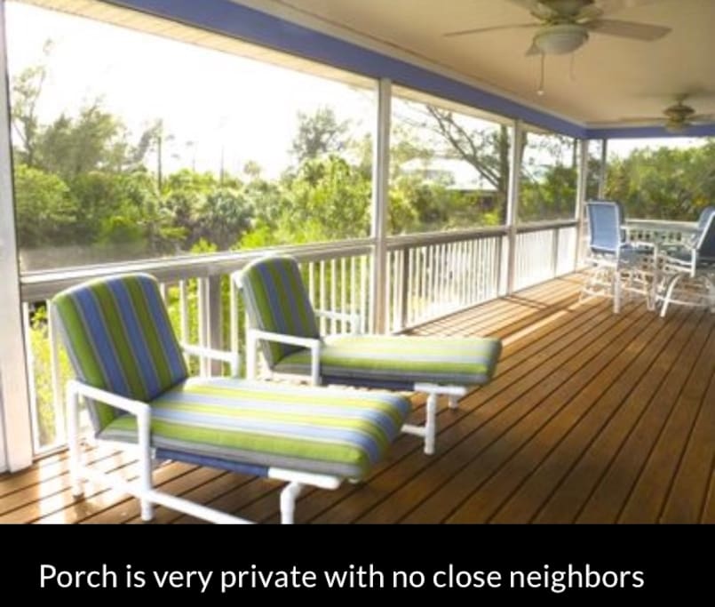Private Screened Porch