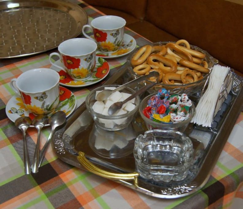 Чай с баранками на Усадьбе