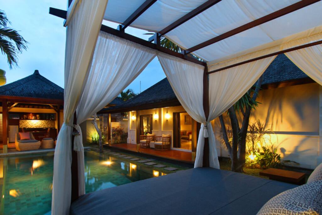 Private pool for relaxing under the stars