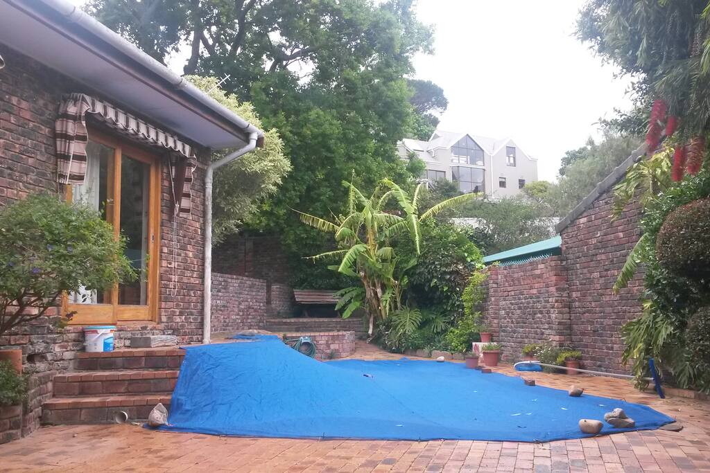 Pool and courtyard