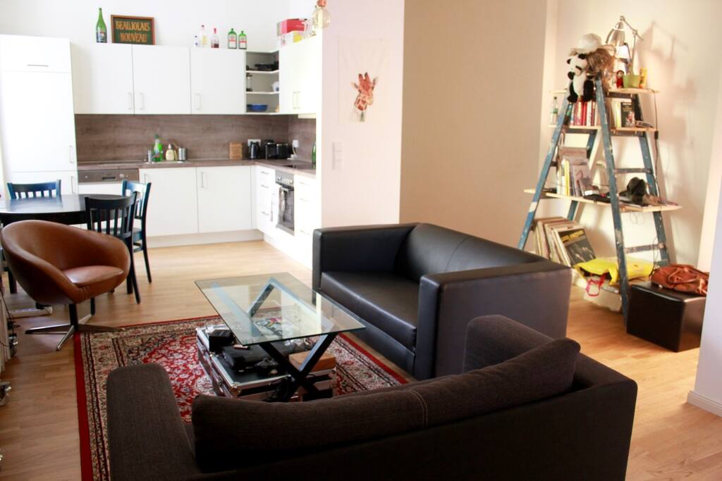 Kitchen + Living Room