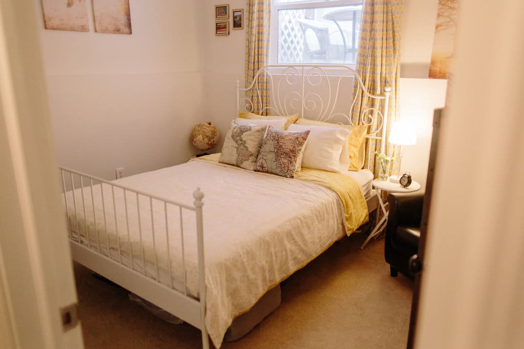Bright, naturally lit room.