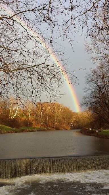 Rainbow over Mill Creek taken by my awesome neighbors!