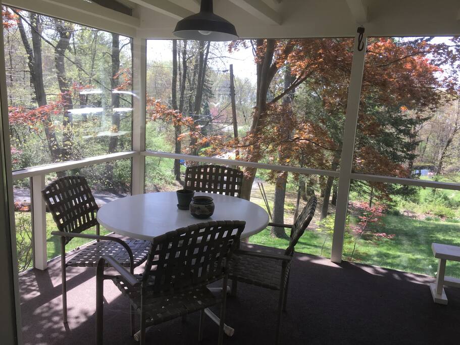 SUN PORCH OVERLOOKING YARD