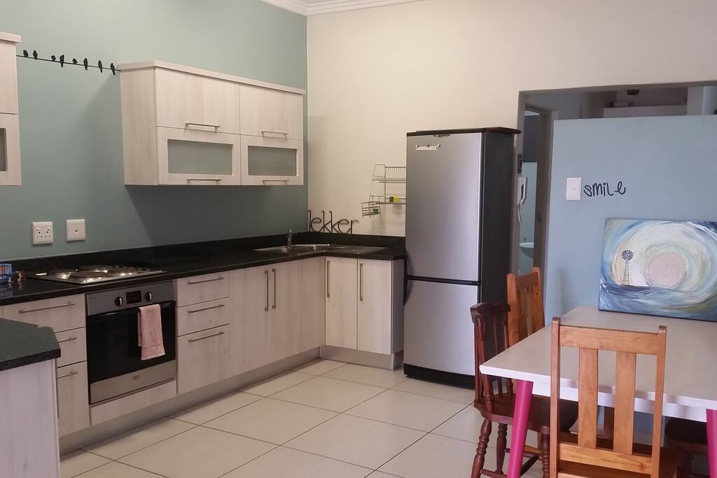 Fully kitted kitchen for your self-catering convenience.