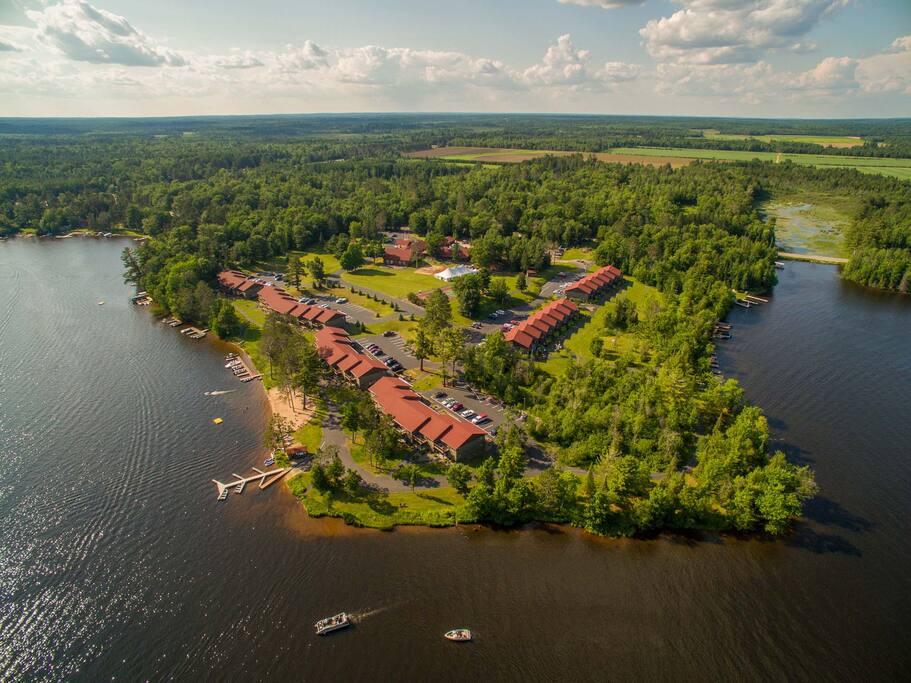 Aerial of the property.