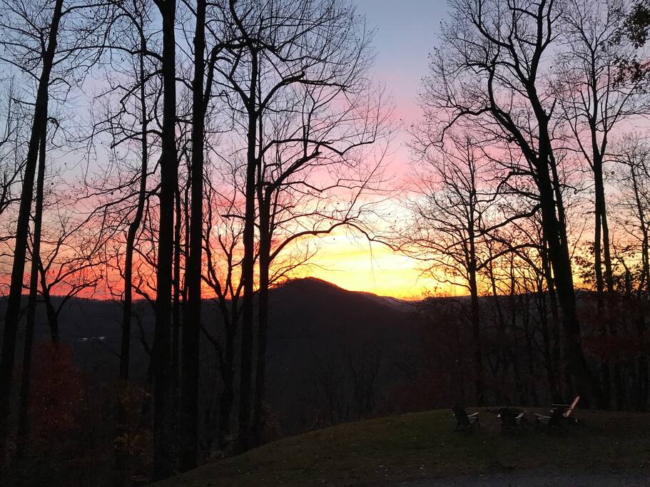 Sun sets always seem more vivid at the Hilltop House.