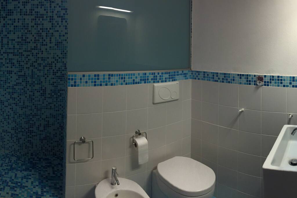 the bathroom