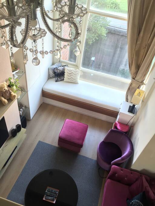 Living room with big window